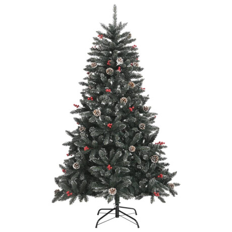 vidaXL Kunstkerstboom met standaard 120 cm PVC groen afbeelding2 - 1