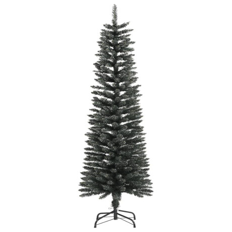 vidaXL Kunstkerstboom met standaard smal 120 cm PVC groen afbeelding2 - 1