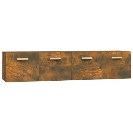 vidaXL Wandkasten 2 st 80x35x36,5 cm bewerkt hout gerookt eikenkleur afbeelding2 - 1