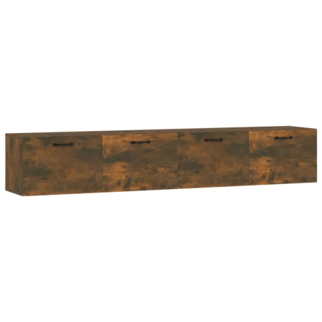 vidaXL Wandkasten 2 st 100x36,5x35cm bewerkt hout gerookt eikenkleurig afbeelding2 - 1