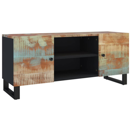 vidaXL Tv-meubel 105x33x46 cm massief teruggewonnen hout afbeelding2 - 1