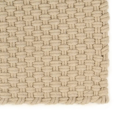vidaXL Vloerkleed rechthoekig 120x180 cm katoen naturel afbeelding2 - 1
