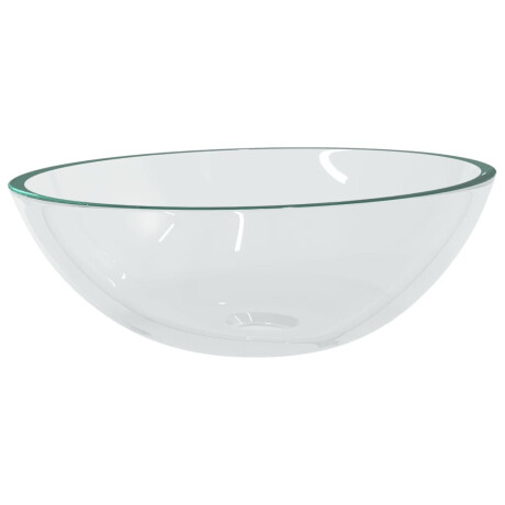 vidaXL Wasbak 50x37x14 cm glas transparant afbeelding2 - 1