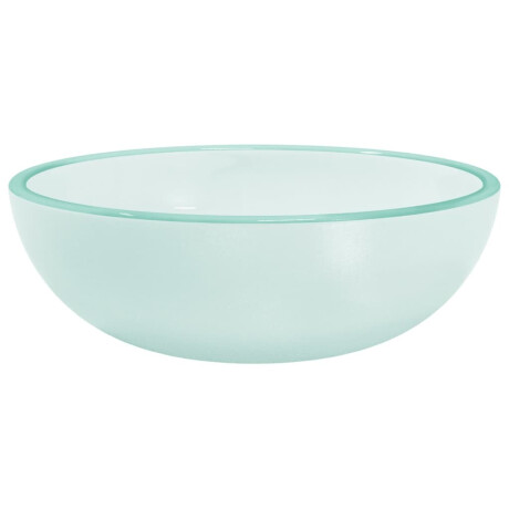 vidaXL Wasbak 35x12 cm gehard glas mat afbeelding2 - 1