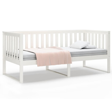 vidaXL Slaapbank zonder matras 90x200 cm massief grenenhout wit afbeelding2 - 1