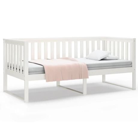 vidaXL Slaapbank zonder matras 100x200 cm massief grenenhout wit afbeelding2 - 1