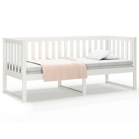 vidaXL Slaapbank zonder matras 75x190 cm massief grenenhout wit afbeelding2 - 1