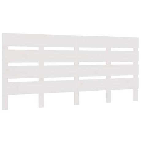 vidaXL Hoofdbord 140x3x80 cm massief grenenhout wit afbeelding2 - 1