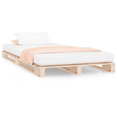 vidaXL Palletbed massief grenenhout 100x200 cm afbeelding2 - 1