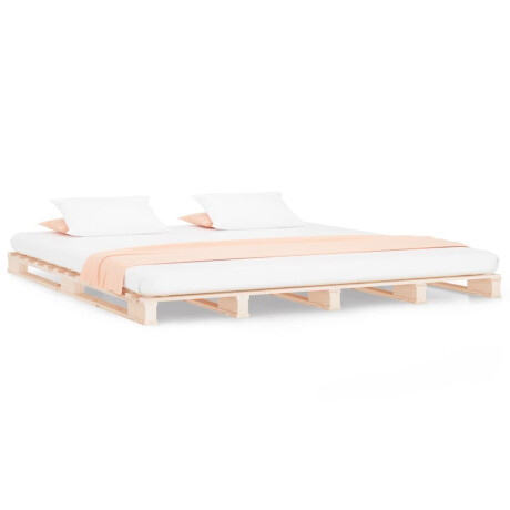 vidaXL Palletbed massief grenenhout 200x200 cm afbeelding2 - 1