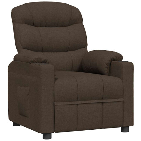vidaXL Relaxfauteuil donkerbruine stof afbeelding2 - 1