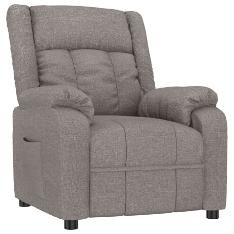 vidaXL Fauteuil verstelbaar stof taupe afbeelding2 - 1