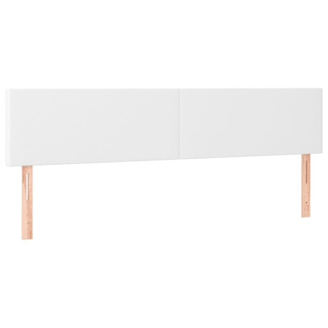 vidaXL Hoofdborden 2 st 100x5x78/88 cm kunstleer wit afbeelding2 - 1