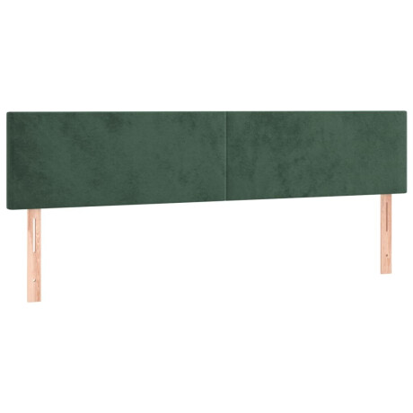 vidaXL Hoofdborden 2 st 100x5x78/88 cm fluweel donkergroen afbeelding2 - 1