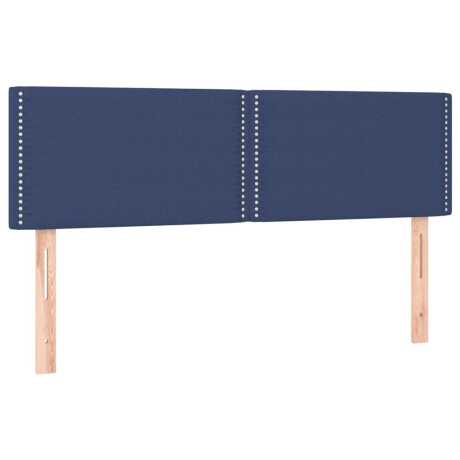 vidaXL Hoofdborden 2 st 72x5x78/88 cm stof blauw afbeelding2 - 1