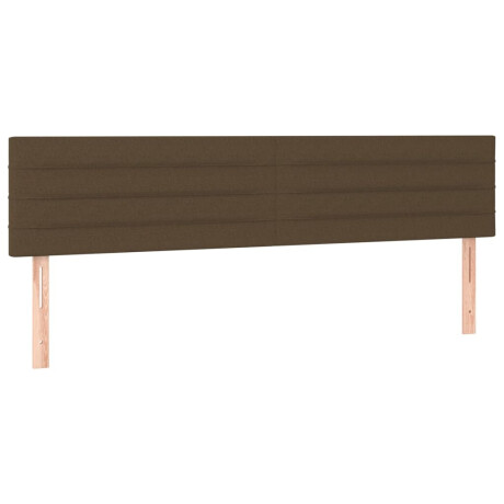 vidaXL Hoofdborden 180x5x78/88 cm stof donkerbruin afbeelding2 - 1