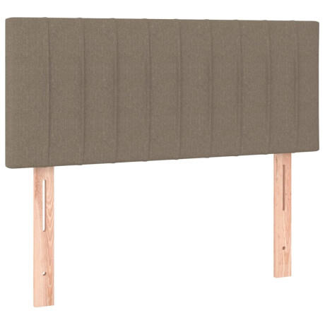 vidaXL Hoofdbord 80x5x78/88 cm stof taupe afbeelding2 - 1