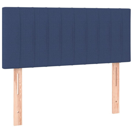 vidaXL Hoofdbord 90x5x78/88 cm stof blauw afbeelding2 - 1