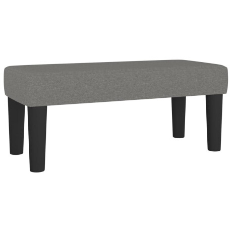 vidaXL Bankje 70x30x30 cm stof donkergrijs afbeelding2 - 1