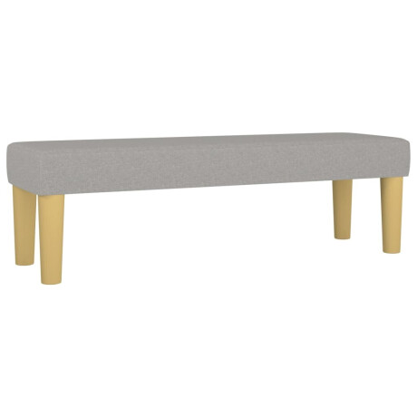vidaXL Bankje 100x30x30 cm stof lichtgrijs afbeelding2 - 1