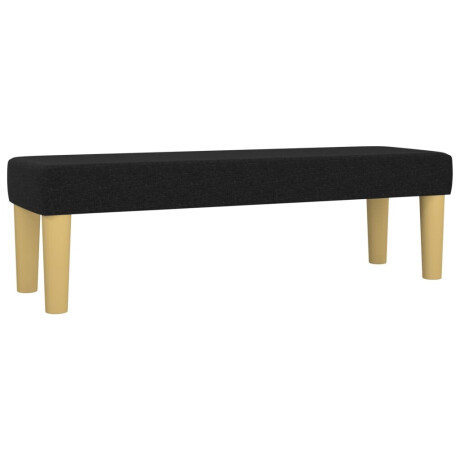vidaXL Bankje 100x30x30 cm stof zwart afbeelding2 - 1