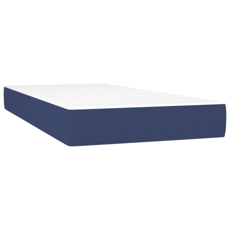 vidaXL Pocketveringmatras 100x200x20 cm stof blauw afbeelding2 - 1
