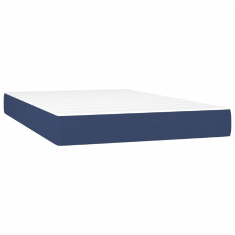 vidaXL Pocketveringmatras medium 120x200x20 cm stof blauw afbeelding2 - 1