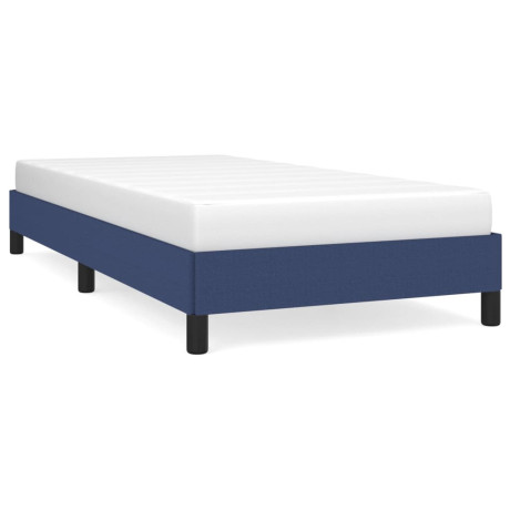 vidaXL Bedframe zonder matras 80x200 cm stof blauw afbeelding2 - 1