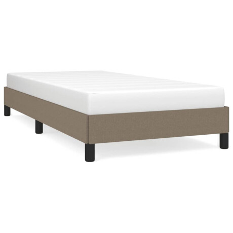 vidaXL Bedframe zonder matras 100x200 cm stof taupe afbeelding2 - 1