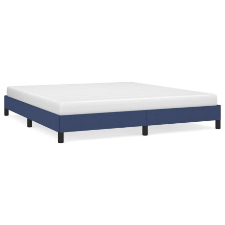 vidaXL Bedframe zonder matras stof blauw 180x200 cm afbeelding2 - 1