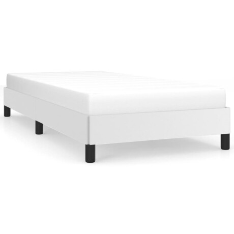 vidaXL Bedframe kunstleer wit 90x190 cm afbeelding2 - 1