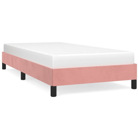 vidaXL Bedframe fluweel roze 90x200 cm afbeelding2 - 1