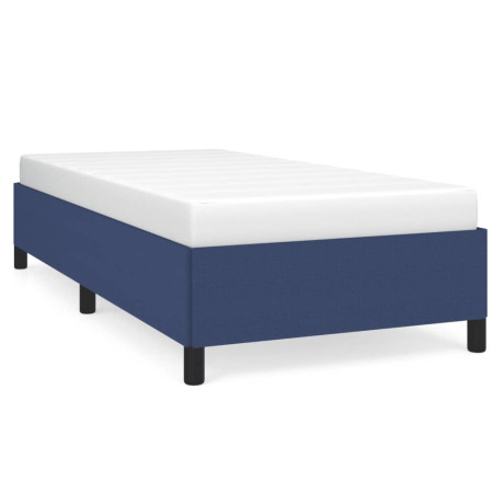 vidaXL Bedframe zonder matras 80x200 cm stof blauw afbeelding2 - 1