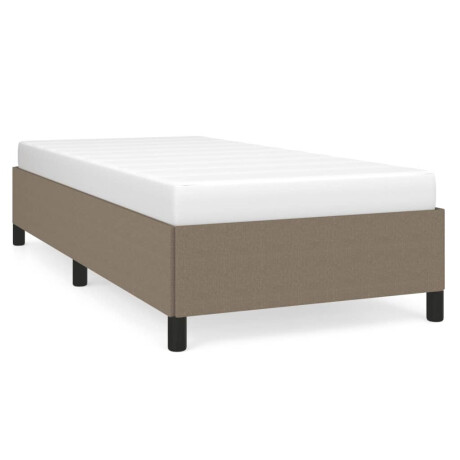 vidaXL Bedframe zonder matras 90x190 cm stof taupe afbeelding2 - 1