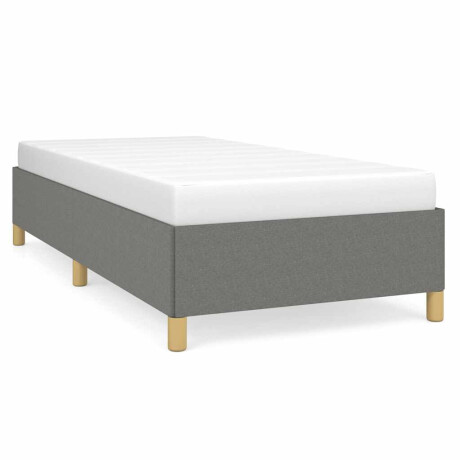 vidaXL Bedframe zonder matras 90x200 cm stof donkergrijs afbeelding2 - 1