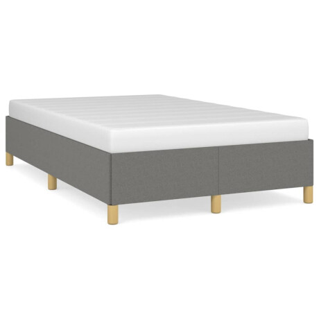vidaXL Bedframe zonder matras 120x200 cm stof donkergrijs afbeelding2 - 1
