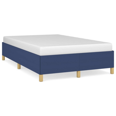 vidaXL Bedframe zonder matras 120x200 cm stof blauw afbeelding2 - 1