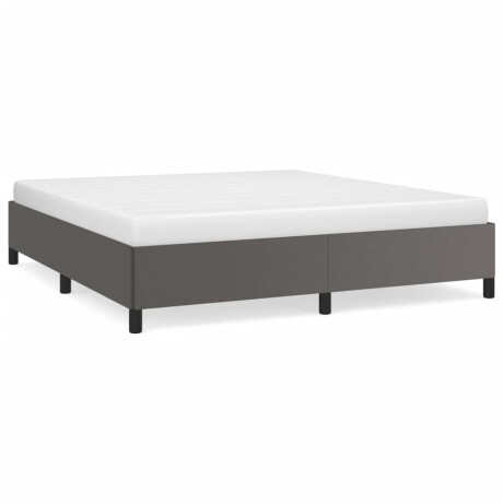 vidaXL Bedframe kunstleer grijs 160x200 cm afbeelding2 - 1