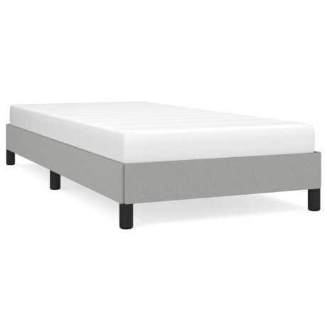 vidaXL Bedframe zonder matras 90x190 cm stof lichtgrijs single afbeelding2 - 1