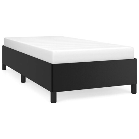 vidaXL Bedframe kunstleer zwart 90x190 cm Single afbeelding2 - 1