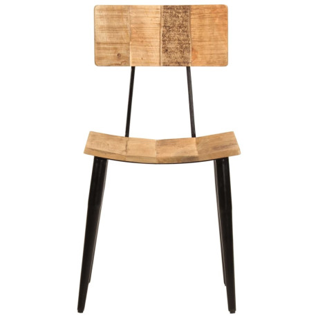 vidaXL Eetkamerstoelen 2 st 44x40x80 cm massief mangohout afbeelding2 - 1