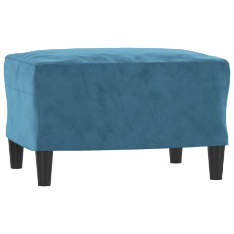 vidaXL Voetenbank 60x50x41 cm fluweel blauw afbeelding2 - 1