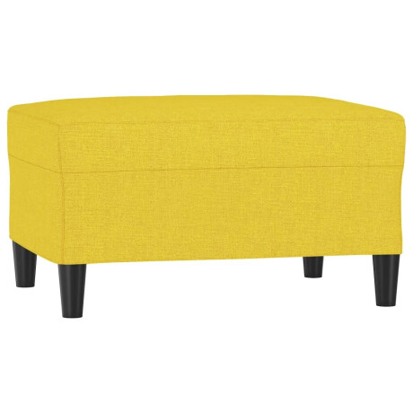 vidaXL Voetenbank 70x55x41 cm stof lichtgeel afbeelding2 - 1