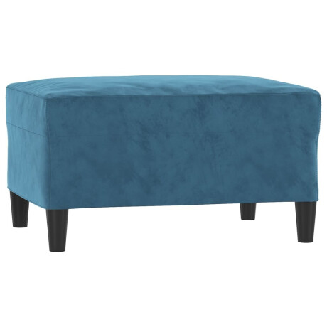 vidaXL Voetenbank 70x55x41 cm fluweel blauw afbeelding2 - 1