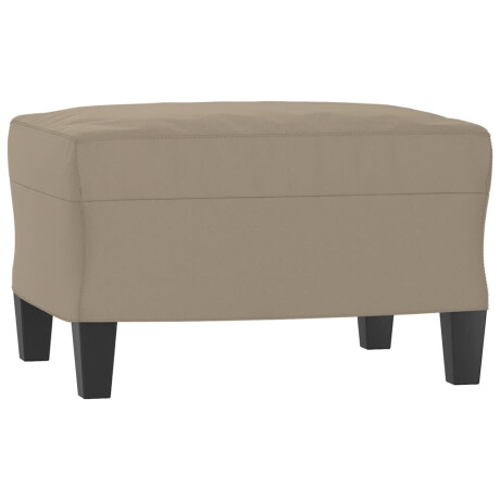 vidaXL Voetenbank 60x50x41 cm microvezelstof taupe afbeelding2 - 1
