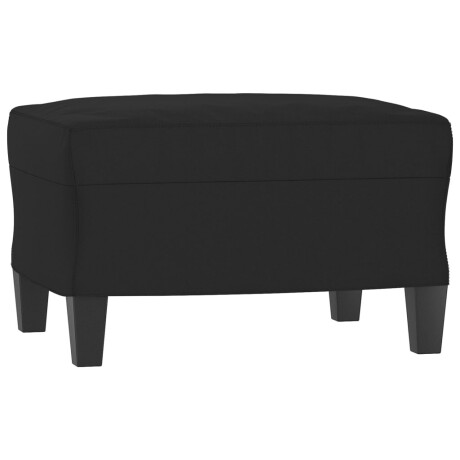 vidaXL Voetenbank 60x50x41 cm microvezelstof zwart afbeelding2 - 1