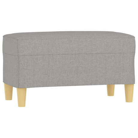 vidaXL Bankje 70x35x41 cm stof lichtgrijs afbeelding2 - 1