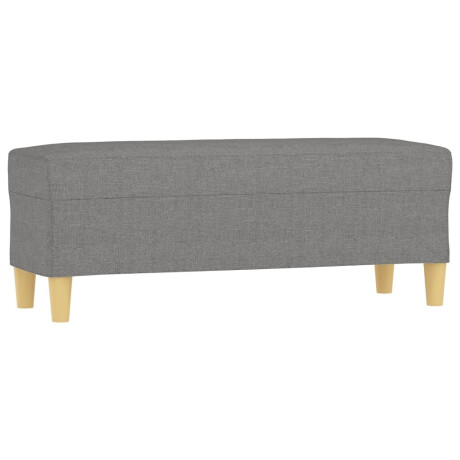 vidaXL Bankje 100x35x41 cm stof donkergrijs afbeelding2 - 1