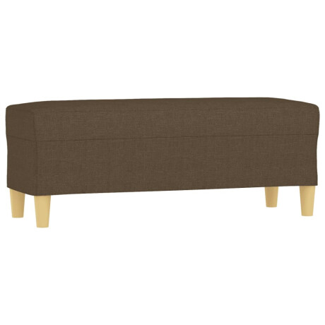vidaXL Bankje 100x35x41 cm stof bruin afbeelding2 - 1