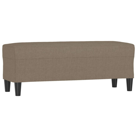 vidaXL Bankje 100x35x41 cm stof taupe afbeelding2 - 1